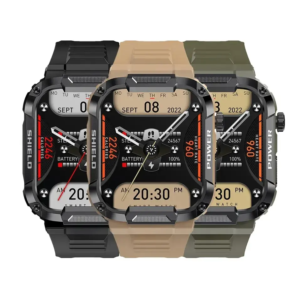 Smartwatch Voor Heren 24 Uur Hartslag 100 + Sportmodus Fitness Tracker Bt Bel Antwoord Oproep Mk66 Smart Watch