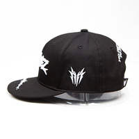 Gorra Snapback Personalizada con Bordado 3D en Relieve, Letras Góticas y Espinas, Gorra Hip Hop de Visera Plana para Hombre, Moda Urbana