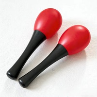 Wholesale Mini Plastic Maracas Percussion Instrument Accessory for Early Education, Musical Shaker Rattle for Party