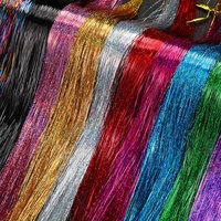 Vente en gros Perruques à guirlandes laser brillantes de 120cm extension de faux cheveux magnifique perruque de cheveux pour femmes