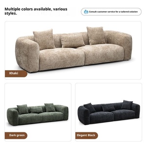 2026 New Cream Style Fabric Sofa Modern Minimalist Nordic Couch for Small Living Room Apartment - Product Image 4