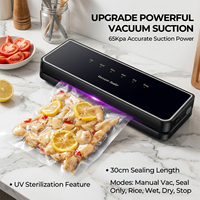 65kPa 120W 30cm 4L/min 6 Modes scellage multi-sacs cuisine alimentaire machine sous vide soudeuse emballage alimentaire