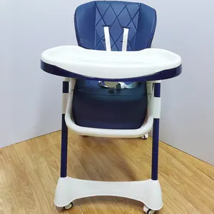 Modern OEM Folding Portable Baby Feeding Chair New Arrivals Baby High Chair Plastic For Restaurant Dining Metal Adjustable
