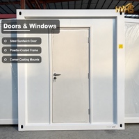 Maison préfabriquée mobile autonome prête à l'emploi à l'énergie solaire, avec salon, cuisine, chambre, extensible, type conteneur