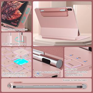 เคสสำหรับ iPad รุ่นที่ 11 (A16) / รุ่นที่ 10 พร้อมคีย์บอร์ด <span class=keywords><strong>Magic</strong></span> Keyboard ปุ่มกดเรืองแสงแบบสปริง ป้องกันรอยเปื้อน พื้นผิวสัมผัสหลายจุด แทร็คแพด ขายส่ง OEM/ODM/รับผลิตแบรนด์ส่วนตัว - Product Image 3
