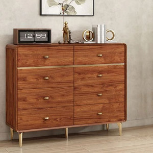 Fantaisie Grand Mince Mini Marron Exquis Commode Pour Enfants De 6 Tiroirs Realwoods Commode En <span class=keywords><strong>Bois</strong></span> Commode De Tiroir De Salon - Product Image 2