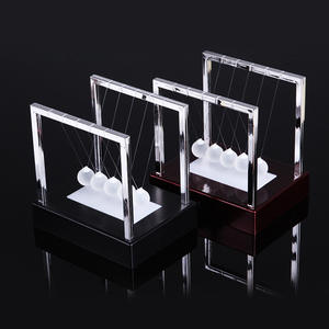 Boules de Newton en métal avec base, jouet de bureau physique pour la décoration de bureau, cadeaux - Product Image 3