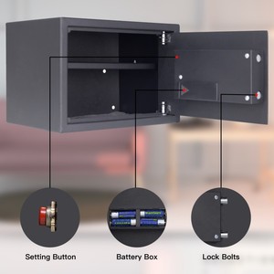 Nhà Sản Xuất Tùy Chỉnh Khách Sạn Treo Tường Vân Tay Khóa An Toàn Hộp Thép Điện Tử Tùy Chỉnh Treo Tường An Toàn Hộp - Product Image 6