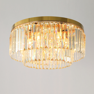 Nouvelle Arrivée Nouvelle Décoration ronde hall d'hôtel led De Luxe Glod Cristal plafonnier moderne pour le salon - Product Image 4