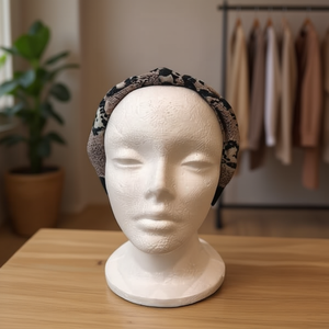 Bandeau noué en tissu composite pour femme, réglable, mode décontractée, 3 couleurs, sac OPP - Product Image 3