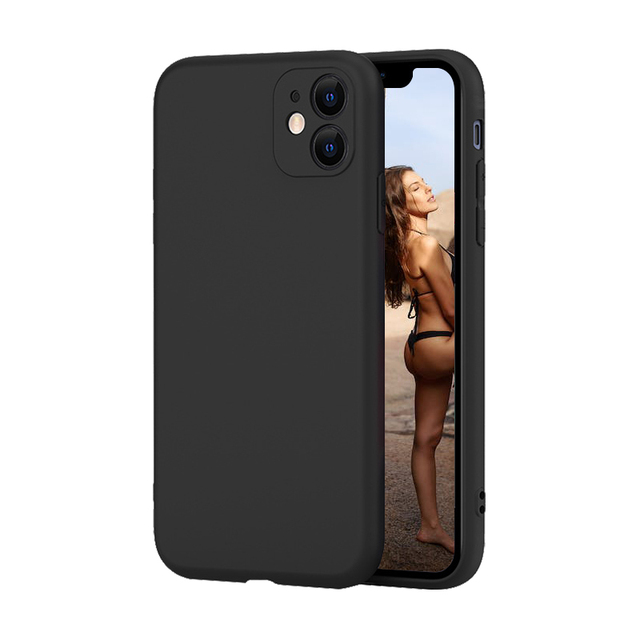 Wholesale Solid Color Silicon Phone Case Protective Back Cover Biodegradable Phone Cases Back Cover for iPhone 13 14 15 Pro Max