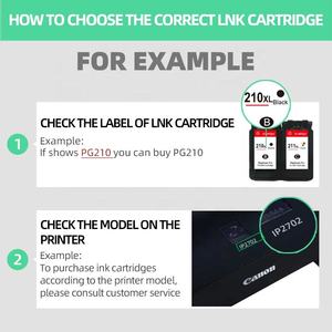 Cartouches d'encre recyclées pour PG-245/245XL PG245 CL-246/246XL CL246 à base de colorants certifiées CE RoHS Marque Hicor 24 mois - Product Image 4