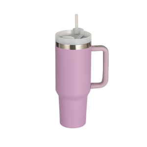40oz <b>Double</b> <b>Wall</b> Stainless Steel Tumbler Leak-Proof Lid Vacuum Insulated Travel Mug Handle for Parties - Product Image 4