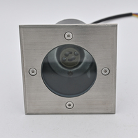 Lumière LED encastrée au sol |   Ampoule GU10 remplaçable |   Projecteur extérieur étanche en acier inoxydable pour allées