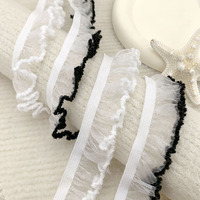 Vente en gros 20 mm DIY Couvre-chef élastique Vêtements de poupée Sangle élastique en dentelle Accessoires de couture Bande élastique en dentelle pour vêtement