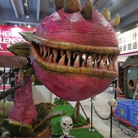 Grande fleur animatronique géante, plante carnivore artificielle, accessoire pour parcs d'Halloween et maisons hantées