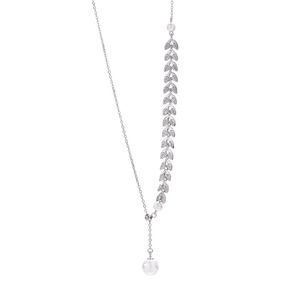 Collier ras du cou en <span class=keywords><strong>argent</strong></span> sterling pour femmes, chaînes de perles, ajustables, nouvelle collection, - Product Image 2