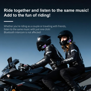 Casque de moto X3 avec interphone Bluetooth, batterie 1000mAh 130H, étanche IP67, <span class=keywords><strong>radio</strong></span> FM, réduction du bruit - Product Image 4