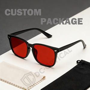 Lunettes de jeu à verres rouges, légères, anti-fatigue oculaire, bloquant la lumière bleue, anti-reflets, filtre pour lunettes pour les jeux FPS avec emballage - Product Image 2