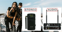 Sistem Monitor In-ear Nirkabel UHF Stereo Profesional XTUGA Harga Pabrik M80 dengan Mikrofon Headset dan Konektor XLR Metal