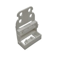Support de montage 221-505 en stock, neuf, d'origine allemande, pour bornier 5 conducteurs 4mm² à fixation par vis, blanc 221 505