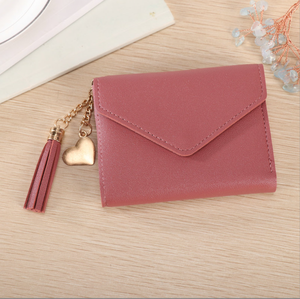 レディース 財布 可愛い 学生 タッセル ペンダント トレンド 女性用 スモール ファッション PUレザー ウォレット コインケース - Product Image 6