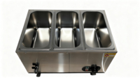 Bain-marie électrique professionnel en acier inoxydable de 6 L pour la restauration, équipement de cuisine de restaurant commercial 2025