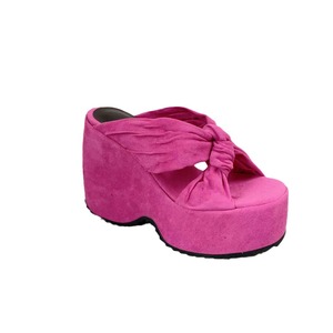 Sandalias de gladiador de verano a la moda para mujer personalizadas de fabricante, <span class=keywords><strong>chanclas</strong></span> gruesas con plataforma de cuña y Punta abierta con tacones altos Sli - Product Image 1