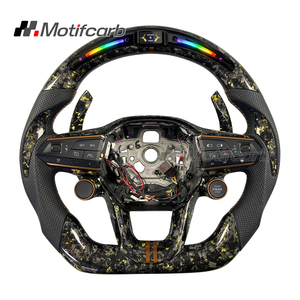 Volant en fibre de carbone forgé sur mesure avec affichage LED de régime, style laiton, pour Seat Cupra Leon ST Formentor VZ Tavascan Born - Product Image 1