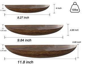 Tùy Chỉnh Rắn Gỗ Kệ Nửa Vòng Nổi Tường Kệ Cho Phòng Khách Phòng Tắm Phòng Ngủ Văn Phòng Trẻ Em Của Phòng - Product Image 3