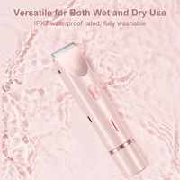 Rasoir électrique double tête pour femme, épilateur sans douleur, tondeuse rotative pour le corps, le visage et les jambes, usage domestique