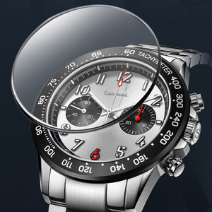Montre mécanique pour homme avec cadran Panda Eye de 44 mm, chronographe - Product Image 2