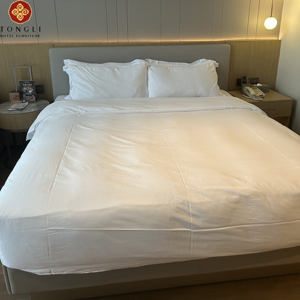 Tongli Custom King Size Set di mobili da camera da letto moderno High-End <span class=keywords><strong>4</strong></span> stelle stile Hotel ecologico per uso appartamento - Product Image 1