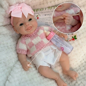 Muñecas de Bebé Recién Nacido Realistas y Flexibles de 10 Pulgadas, con Apariencia Realista, para Niñas, Regalo de Cumpleaños, Certificadas por ASTM F963 y EN71 - Product Image 1