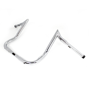 Manillar de motocicleta 1-1/4 "Chrome 12" King Ape Bagger para modelos <span class=keywords><strong>Harley</strong></span> <span class=keywords><strong>Davidson</strong></span> Touring - Product Image 1
