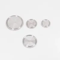 Tapa Ciega Sanitaria de Acero Inoxidable SUS 304 con Abrazadera Tri-Clamp de 0.5\", 0.75\", 1\", 1.5\", 2\", 2.5\", 3\", 3.5\", 4\", 4.5\", 5\", 6\", 8\", 10\" para Elaboración Casera de Cerveza