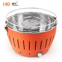 Nouveau design de barbecue portable au charbon de bois en acier inoxydable, barbecue turbo pour l'extérieur