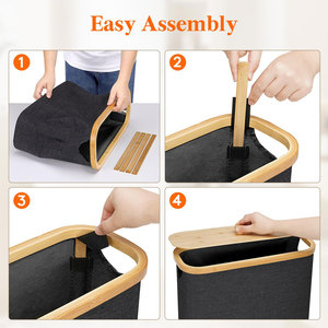 <span class=keywords><strong>Cesta</strong></span> de almacenamiento de papel higiénico de <span class=keywords><strong>30</strong></span> L con tapa, soporte de papel higiénico de pie para rollos de 12 Mega, organizador de estante de baño - Product Image 5
