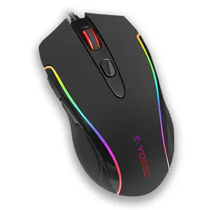 Programmable 3200DPI mouse gaming for PC Computer RGB LED light optical wired 7D gaming mouse