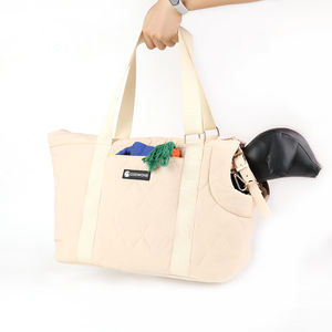 Havayolu onaylı keten Pet taşıyıcılar seyahat çantası yumuşak taraflı köpek taşıyıcı küçük köpekler için orta yavru kedi muhafaza - Product Image 1