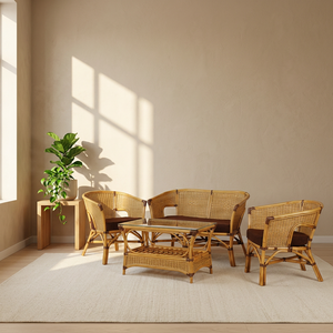 ENSEMBLE DE MEUBLES KAZAMA : Canapé et table basse modernes pour un design de salon minimaliste chic et confortable pour la maison - Product Image 1