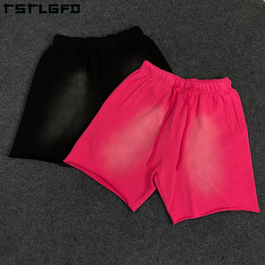 Vintage Distressed Sustainable Fabric Custom Acid Washed Terry French Terry <b>Shorts</b> <b>Men</b> Quick Dry Fitness Sweats <b>Shorts</b> - Product Image 4