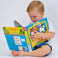 Livre d'éducation pour enfants, couverture rigide, Alphabet anglais, apprentissage de l'alphabet, en carton, imprimé avec coin rond, 50 pièces