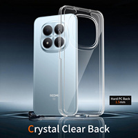 Coque de téléphone portable antichoc en PC transparent pour Xiaomi, coque en PC TPU pour Redmi Note 15 Pro+ 5G