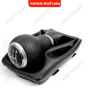 หัวเกียร์รถยนต์ Pareo แบบ 5 สปีด หุ้มหนัง พร้อมฝาครอบกันฝุ่น สำหรับรถยนต์ Volkswagen Audi A4 B6 ปี 2002-2009 - Product Image 5