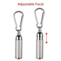 WOSEN Edc LED Senter Aluminium Alloy Isi Ulang USB IP65 1000+ Lumens 2700K Putih Hangat Jarak Sinar 0-200M Dapat Diperbesar 80 CRI