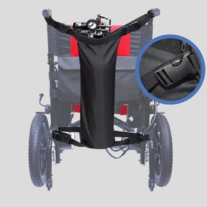 Wheelchair Oxygen Cylinder Hanging Bag Black Portable Storage For Travel And Medical Use - Product Image 3