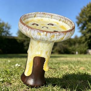 Cazoleta de Cerámica Personalizada para Hookah, Accesorio Moderno para Shisha, Acabado Lacado Hecho a Mano, Chiminea Resistente para Fumar - Product Image 2