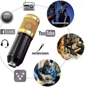 Professional PC Sound Card Set Studio Condenser <b>Microphone</b> for Karaoke Podcast Recording Live Streaming - Product Image 2