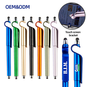 Bán Buôn Biểu Tượng Tùy Chỉnh Mực Đen Gel Bút Trung Quốc Nhà Sản Xuất Củ<span class=keywords><strong>a</strong></span> Bút Bi Cho Stylus Người Giữ Điện Thoại Khuyến Mãi - Product Image 1